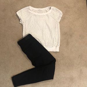 White Anthropologie top .